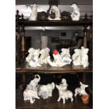 17 Aynsley animal and teddy figures