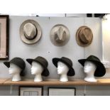 7 hats (display heads not included)