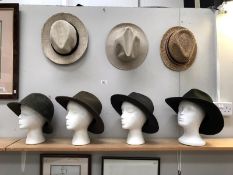 7 hats (display heads not included)