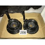 2 Air Ministry camera lenses 14A / 1727 ANASTIGMAT 8" focal length f15.6 cone No. 276082, other No.