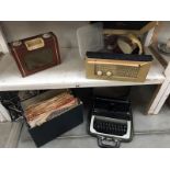 A Collard record player, retro radio,
