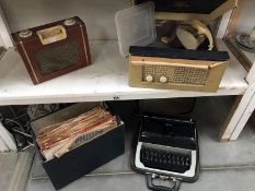 A Collard record player, retro radio,