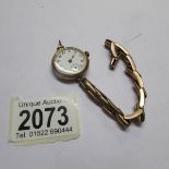 A ladies 9ct gold Rolex wristwatch, in need of repair.