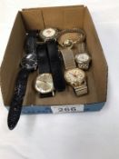 A quantity of watches including Timex, Sekonda etc.