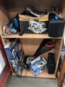 2 shelves of electric hand tools