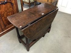 A 19th Century oak gate leg table