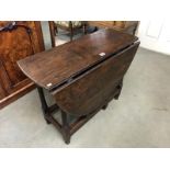 A 19th Century oak gate leg table