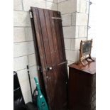 A pair of wooden doors