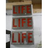 3 'Life' signs.