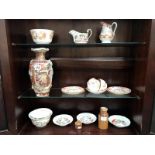 A Japanese vase and various Japanese bowls, 2 teaware items,