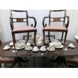 Approximately 55 pieces of Johnsons Indian Tree tea and dinnerware