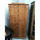 A pine wardrobe