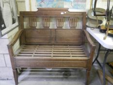 An Italian hall bench,
