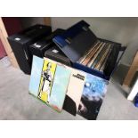 4 folders/boxes of LP records including Sky, Inxs, 12" etc.