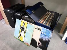 4 folders/boxes of LP records including Sky, Inxs, 12" etc.