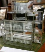 3 small class collector's cabinets suitable for miniatures.