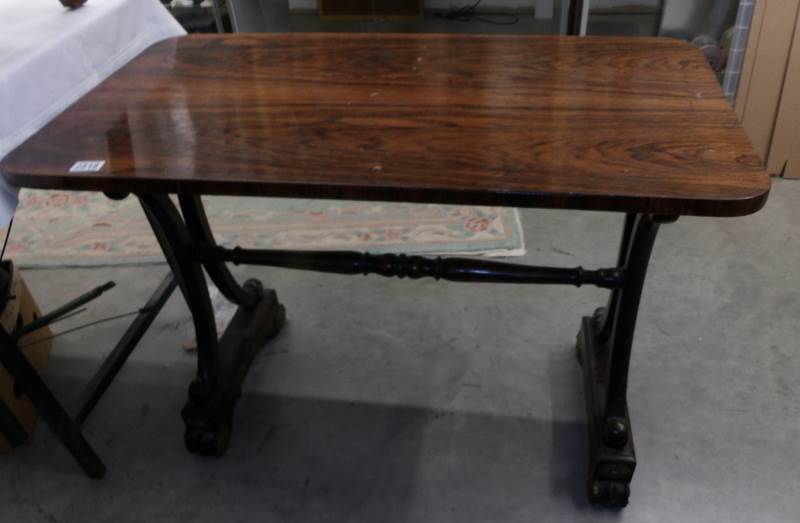 A 19th century rosewood 'Empire' table.