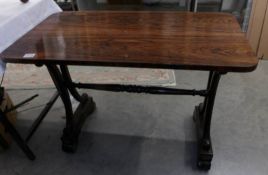A 19th century rosewood 'Empire' table.