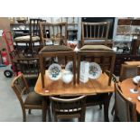 A 1960's dining table & 6 chairs