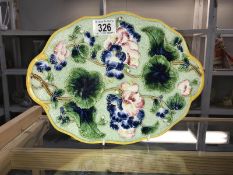 A Majolica style plate by Dior