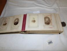 A mid 19th century French photo album including photographs of Charbonnier family, religious etc.