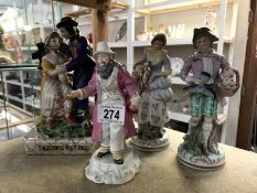 4 figurines including Sailors Return,