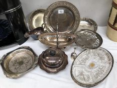 A selection of old silverplate