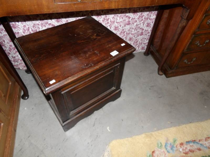 A mahogany commode.