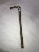 A riding crop with horn handle A/F
