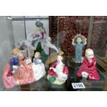 5 Royal Doulton figurines - HN1793 This Little Pig, HN2059 The Bedtime Story, HN2167 Home Again,
