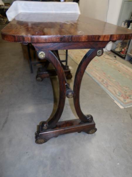 A 19th century rosewood 'Empire' table. - Image 2 of 2