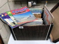 A quantity of vintage aircraft magazines and books