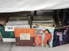 2 boxes of LP records