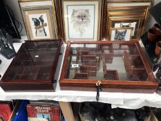 2 display wall cabinets