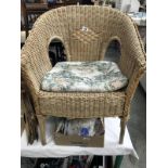 A lloyd loom style chair