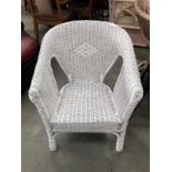 A Lloyd loom style chair