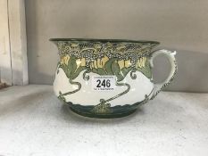 A Victorian Doulton Burslem Kelmscot chamber pot