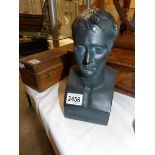 A library bust of Napoleon (approximately 24cm high), (minor ship on reverse side).
