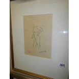 A Henri Matisse (1869-1954) print entitled 'Daphne Etude Pour Le Ronsard' stamped and signed in