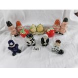 2 Beswick Laurel and Hardy salt and pepper pots,