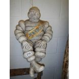 A Michelin man figure.