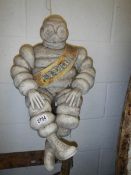 A Michelin man figure.