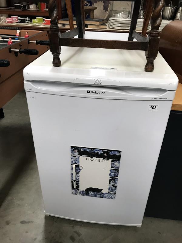 A Hotpoint fridge