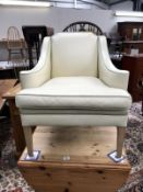 A classical design leather arm chair