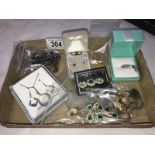 A quantity of costume jewellery including earrings, pendants and brooches etc.