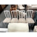 A set of 4 kitchen chairs