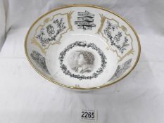 A Royal Worcester Queen Elizabeth II silver wedding bowl. in good condition.