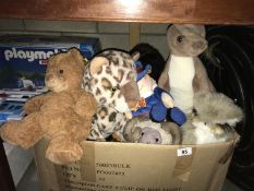 A quantity of stuffed toys