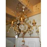 An antique chandelier.