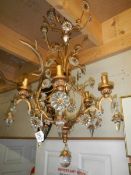 An antique chandelier.